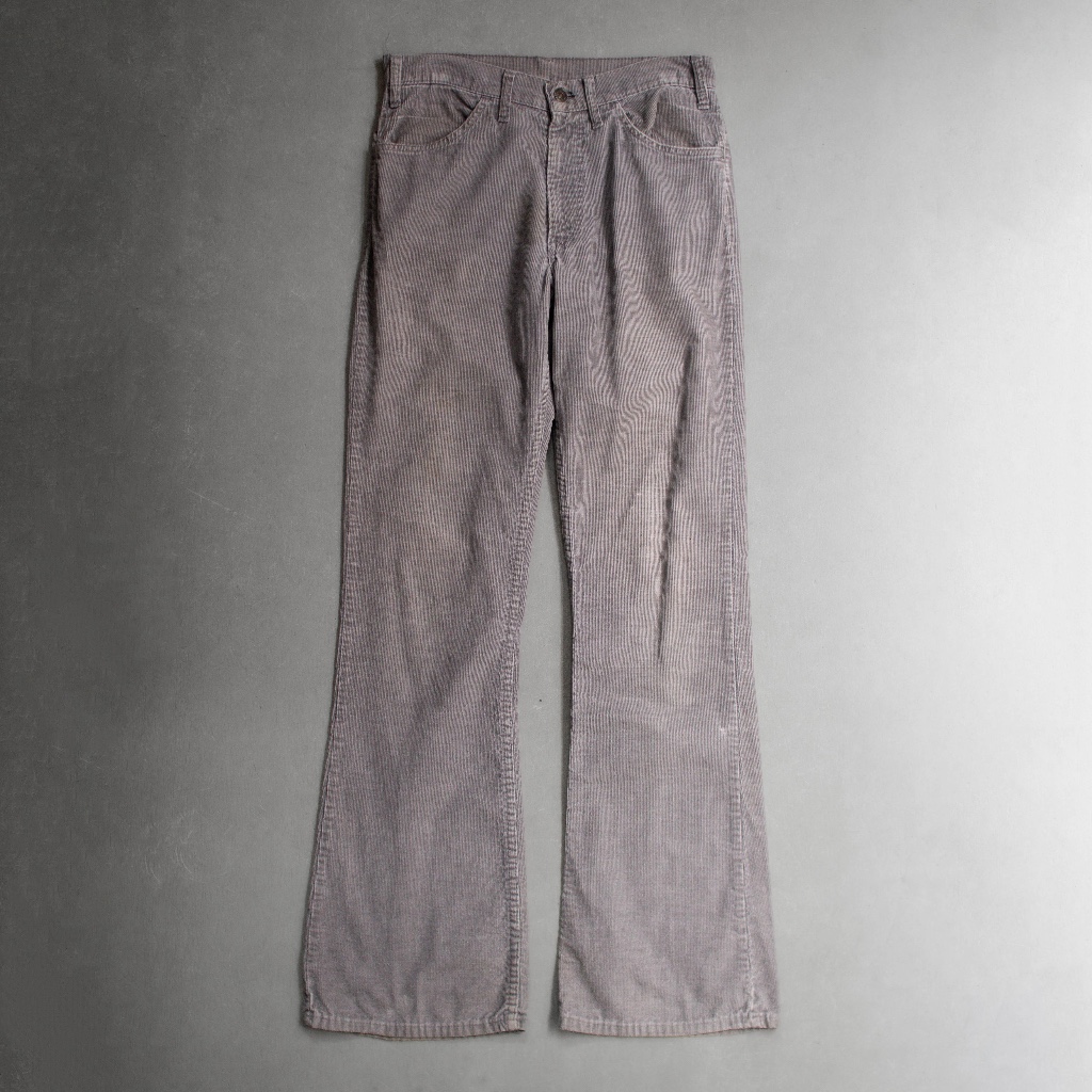 《白木11》 BIG E LEVIS 646 CORDUROY PANTS 美國製 大E 灰色 靴型 喇叭 燈芯絨 長褲