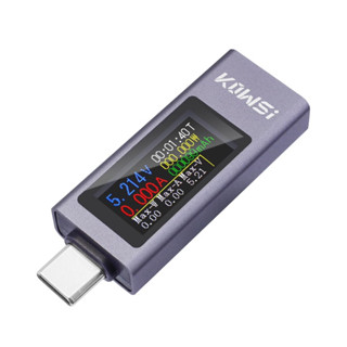 日本職人 KOWSi 彩色電壓電流測試儀 USB C 表測試儀電壓表電流表檢測器 雙方向電流測定