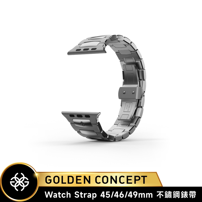 Golden Concept Apple Watch 45/46/49mm 銀不鏽鋼錶帶WSA-ROII45/49-SL