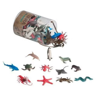 Terra B.toys 近全新 海洋動物模型 迷你筒12種60入