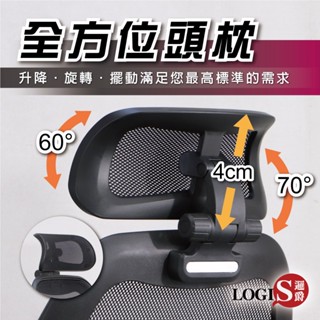 LOGIS邏爵傢俱 活動頭枕 孔距7CM可鎖 電腦椅頭枕 辦公椅頭枕電腦椅配件 辦公椅配件 椅子配件