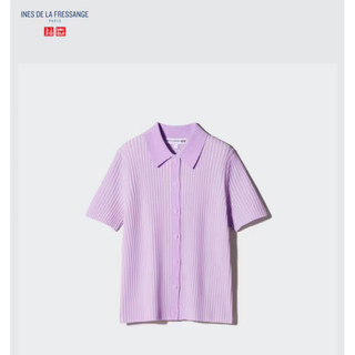 Uniqlo INES DE LA FRESSANGE 紫色polo M