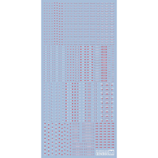 [HRS] 🎨現貨 EVO水貼 T03 1/100紅花 白字 警告 標示 鋼彈 模型 標識 通用 水貼 軍事
