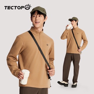 【裝備部落】TECTOP探拓 登山休閒 秋冬男款 立領長袖抓絨保暖衣 刷毛保暖衣 保暖排汗衣 吸濕排汗衫 運動上衣