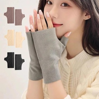 保暖袖套 手袖套 加絨手套 德絨手套 保暖手套 半指手套 冬季手套 護手套 辦公手套 防寒【IB014】上大HOUSE