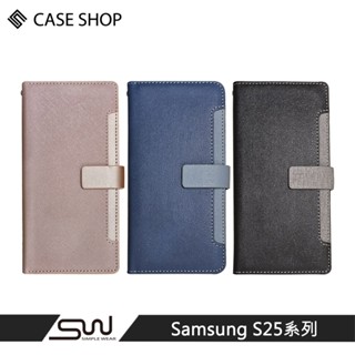 CASE SHOP Samsung S25 / S25+ / S25 Ultra 前收納側掀皮套