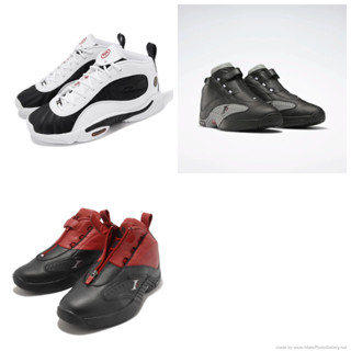 [老闆也健身]Reebok 籃球鞋 Answer IV 黑 灰 紅 男鞋 Allen Iverson 艾佛森 4代 皮革