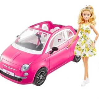 【現貨+】MATTEL Barbie 芭比娃娃 飛雅特汽車 Fiat 500組合