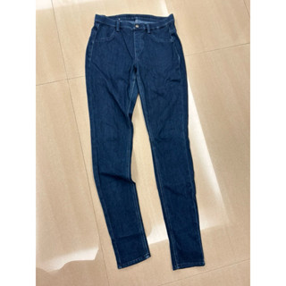 Uniqlo緊身牛仔褲-牛仔藍 顯瘦 彈性牛仔褲 立體美臀褲 運動褲 緊身褲 芭比褲 緊身長褲 神褲 內搭褲 女生彈力褲