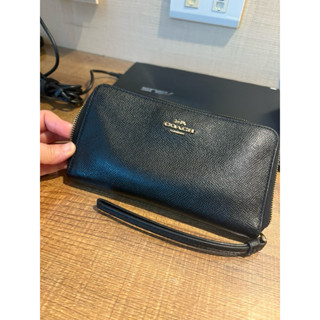 二手正品 coach 防刮皮革 長夾