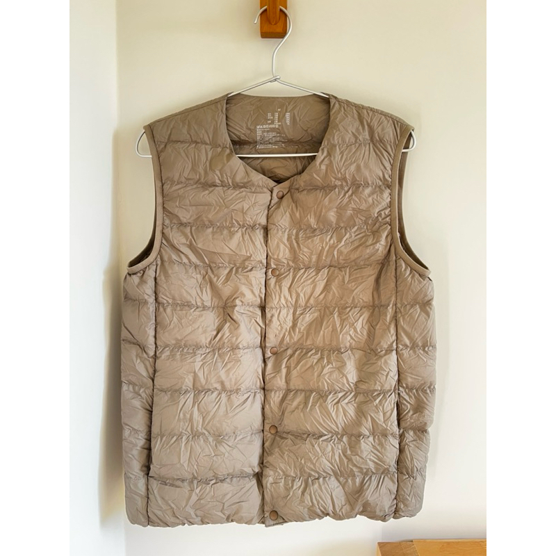 Uniqlo 輕羽絨背心 二手 男版M號