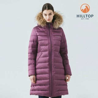HILLTOP山頂鳥 超潑水石墨烯蓄熱羽絨長版大衣外套 女款 鬱金香紅 | PF21XF96ECH0