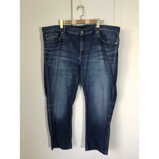 UNIQLO (約46腰)-Big&Tall 大尺碼 男裝 藍色 牛仔褲長褲 9成新 二手