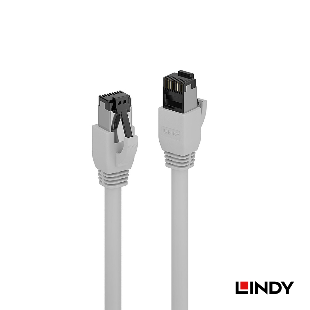 LINDY 林帝 1.5M-(47443) CAT.8.1 乙太低煙無鹵網路線 S/FTP, 灰色