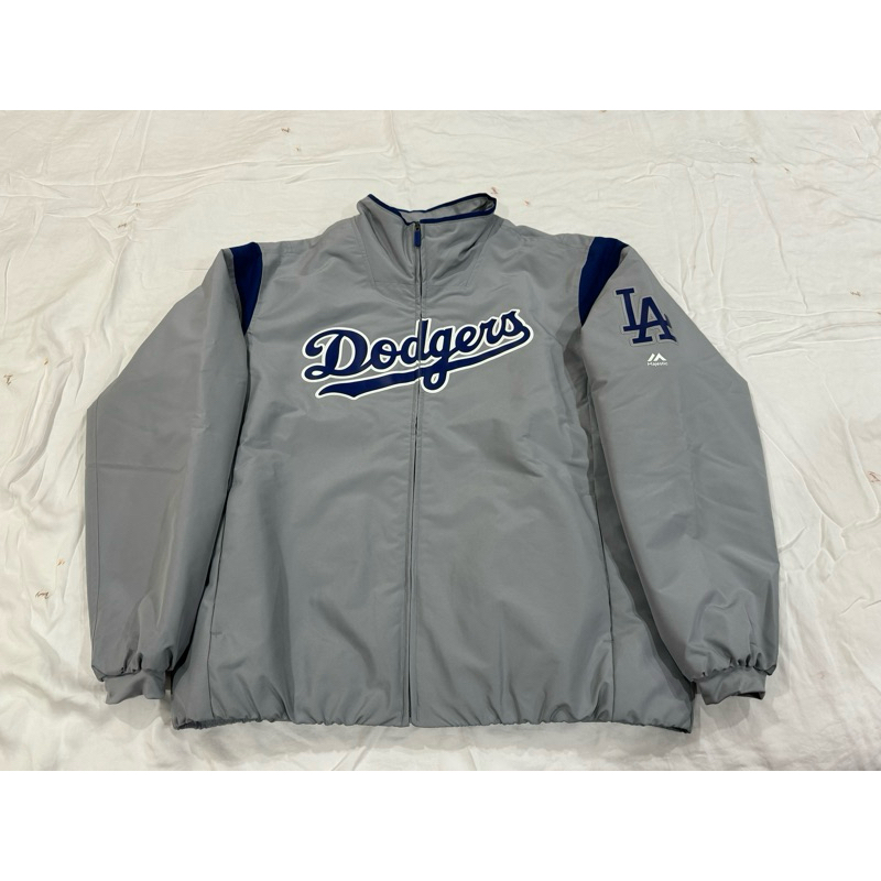 Majestic MLB Los Angeles Dodgers 大聯盟 道奇隊 球員版 Pro 實戰 電繡 棒球外套