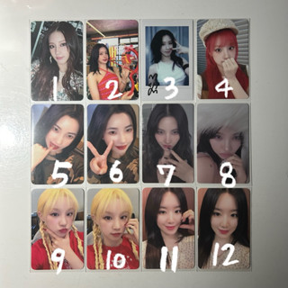 (G)I-DLE HEAT I FEEL 2 I SWAY 電子專 專卡 特典 小卡 薇娟 米妮 穗珍 小娟 雨琦 舒華