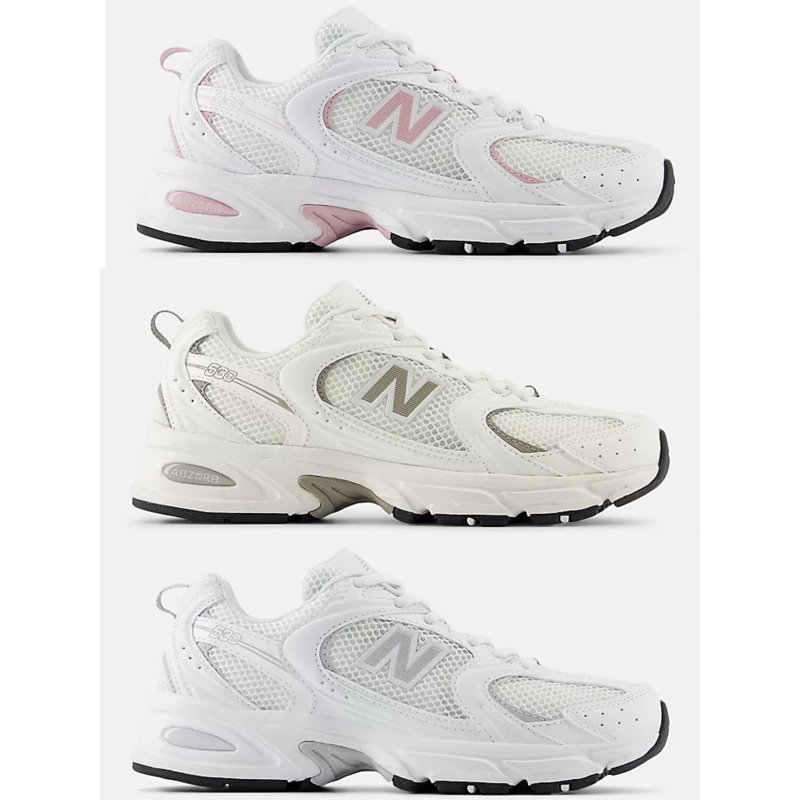 NEW BALANCE 女 530 復古休閒鞋 白粉 白綠 全白 U530CSA/B/E