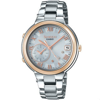 【CASIO 卡西歐】SHEEN 藍芽智慧手錶 蜜桃金 SHB-200ASG-7A 34.9mm