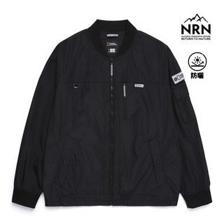 【國家地理服飾】男裝 NRN ROMUS 飛行員外套 - 炭黑色
