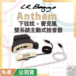 【搖滾玩家樂器】全新免運公司貨 LR Baggs Anthem 下弦枕+麥克風 雙系統主動式 木吉他拾音器 電木吉他