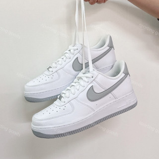 S.G NIKE Air Force 1 '07 休閒鞋 白灰 FJ4146-100 白灰勾 灰邊線 灰勾 鐵牌 男鞋