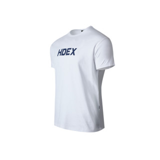 【HDEX】Main Logo Muscle Fit 短袖合身運動上衣 白藍撞色