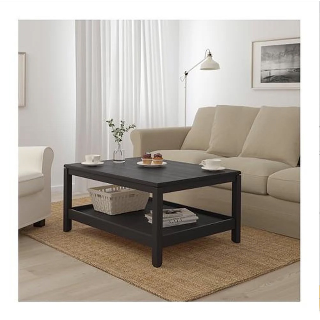 絕版品/北歐風格經典IKEA宜家HAVSTA實心松木咖啡桌工作桌茶几/深棕色/100x75x48/二手八成新特$3800
