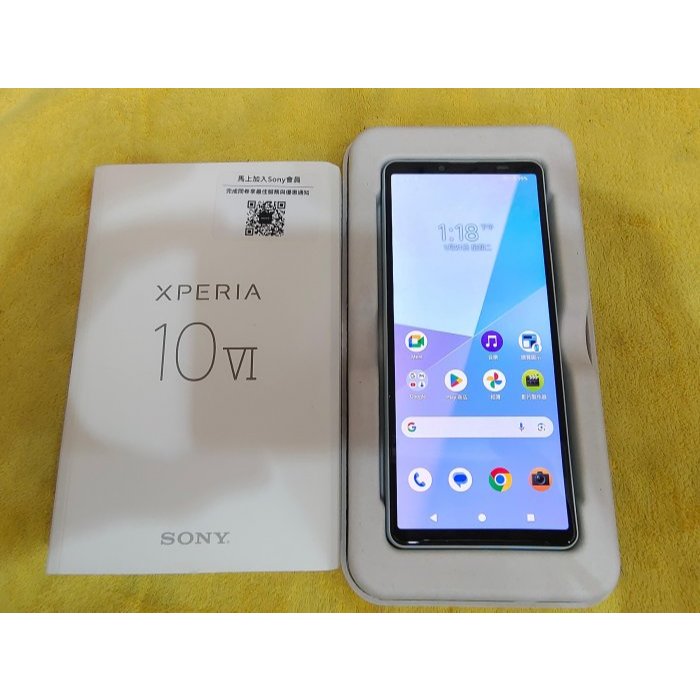 神腦二手機 外觀如新 藍色 保固2026/1/1 Sony Xperia 10 VI 8G/128G 原廠盒裝 聯翔通訊