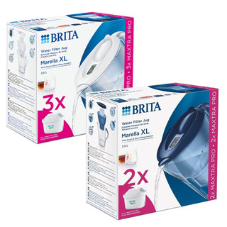 【莓果購購】附發票◆德國BRITA馬利拉 3.5L濾水壺 濾心 MAXTRA+濾芯 深藍 白色3.5公升 Marella