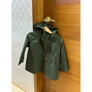 二手 八五成新 Uniqlo 優衣庫 墨綠色軍綠防風防撥水風衣外套110