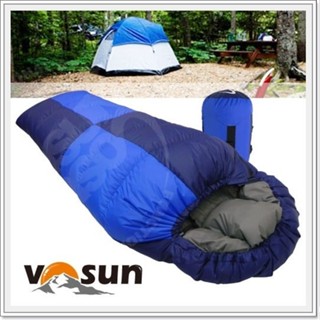【臺灣 VOSUN】(美國杜邦Tactel) 頂極水鳥羽絨睡袋 150g 可左右合併 全開信封型立體隔間 FB-017