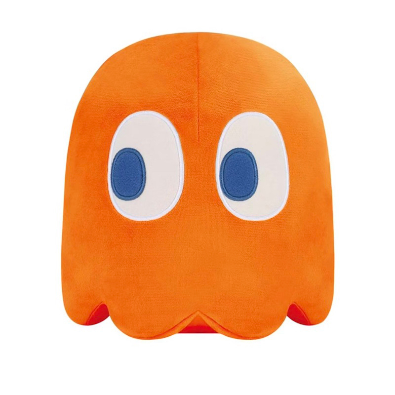 PAC-MAN 小精靈娃娃 絨毛娃娃 橘色款! 超可愛 BANDAI 萬代 CLYDE & BLUE GHOST