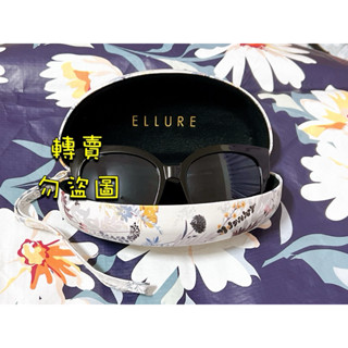 全新轉售直播lily洛杉磯時尚購入 ELLURE 太陽眼鏡粗框-黑