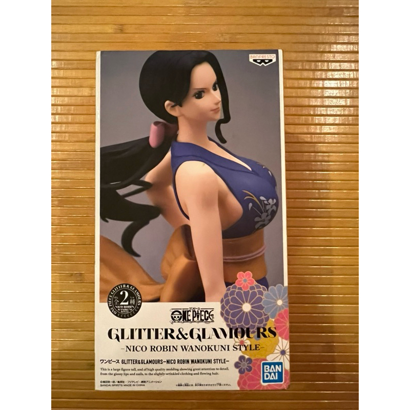 Bandai 尼可羅賓One Piece Glitter&Glamours wanokuni style 白證正版公仔