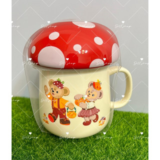 🌸呆頭鵝小舖🌸香港迪士尼Duffy 家族玲娜達菲蘑菇造型馬克杯陶瓷杯子送禮
