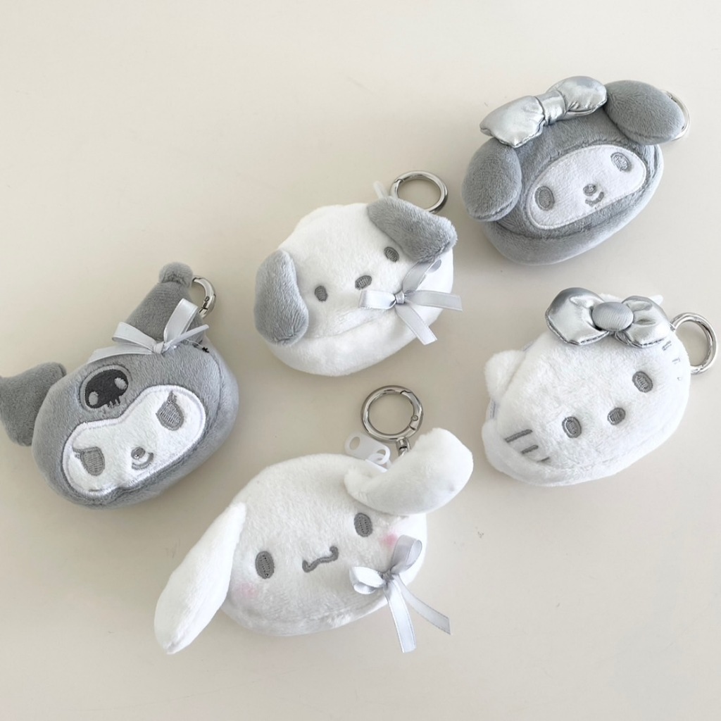 🇰🇷 韓國KKOBA 現貨 三麗鷗正版授權 銀色大頭零錢包 吊飾 美樂蒂 庫洛米 大耳狗 帕恰狗 布丁狗