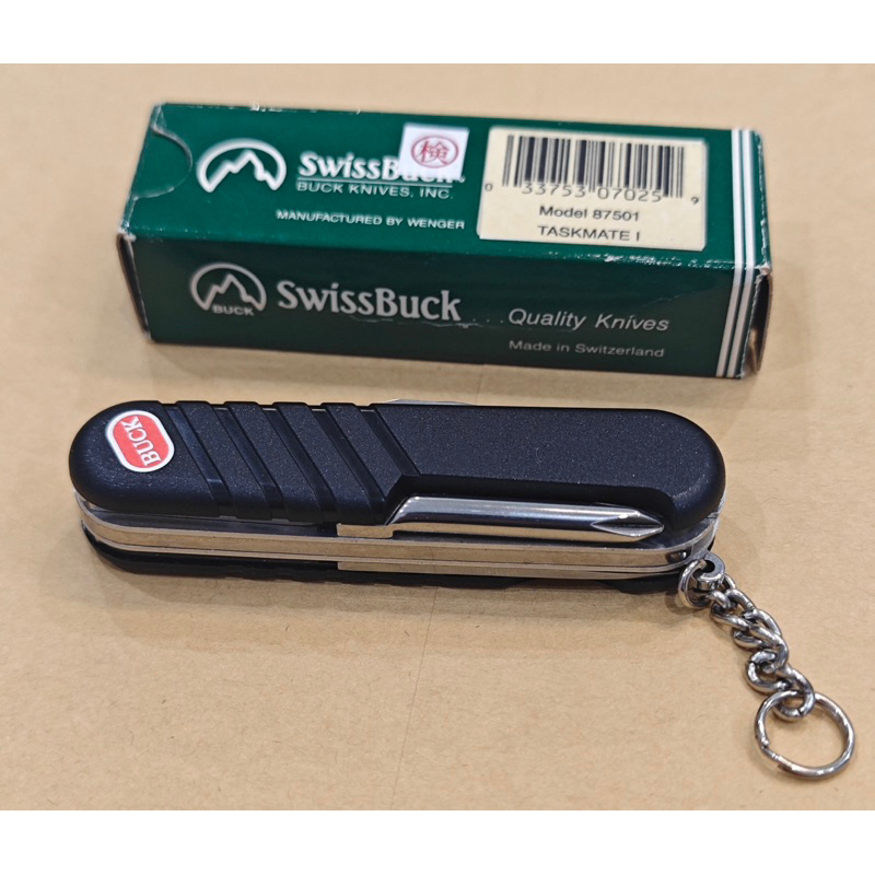 Swissbuck taskmate Ⅰ，瑞士萬用刀，攜帶方便，巴克Buck和威戈wenger合作定製款