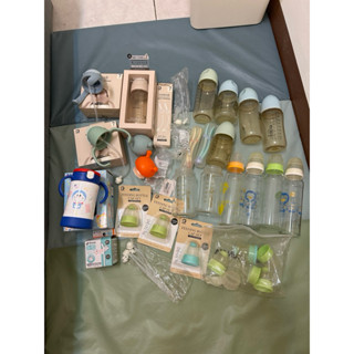 二手全新Simba小獅王蘊蜜奶瓶配件 吸管 手把 nac nac 金湯匙 玻璃奶瓶，小獅王奶嘴頭 奶瓶蓋 利其爾水壺