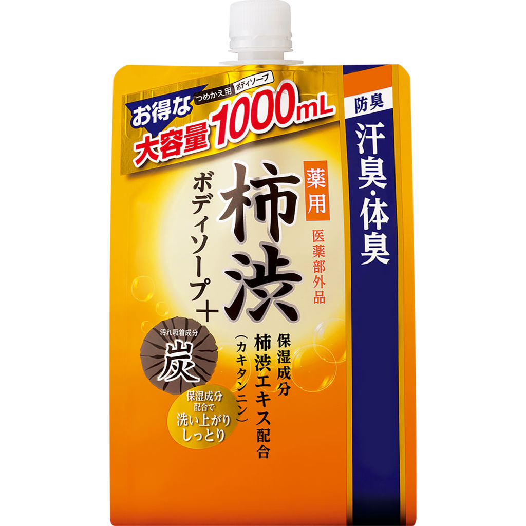 ＭK 柿涉保濕沐浴乳 補充包 1000mL【松本清 matsukiyo】