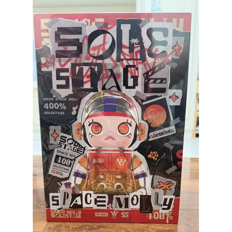 泡泡瑪特 MOLLY × Solestage 聯名 400% 夏嘉歡 MEGA SPACE 400% POPMART