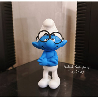 2012年 🇧🇪比利時 Peyo出品 14cm 動畫 the Smurfs 藍色小精靈 小聰明 公仔 絕版玩具