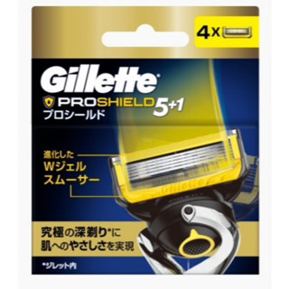 Gillette 吉列鋒護潤滑系列刮鬍刀頭補充包一盒4刀頭