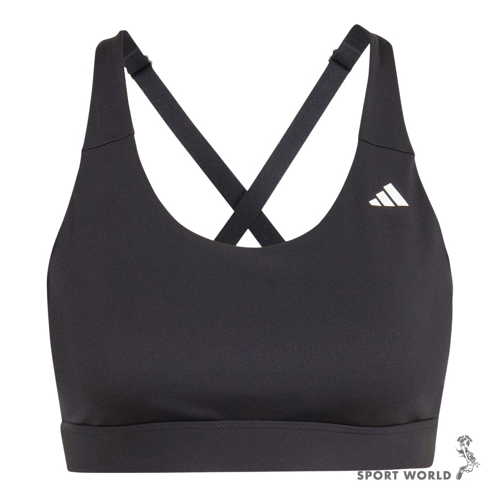 Adidas 運動內衣 女裝 中度支撐 排汗 黑【運動世界】IT6693