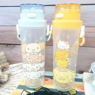 正版現貨🥤Hello kitty 小巧吸管水壺 500ml 美樂蒂 吸管水瓶 大耳狗 水壺 可背式水瓶 布丁狗 臺灣製