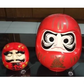 二手 空瓶 老件 收藏 日本盛 西宮 酒造 株式會社 達摩 不倒翁 陶瓷 大 空酒瓶 小 閉眼 酒瓶 手繪 酒瓶 空酒瓶