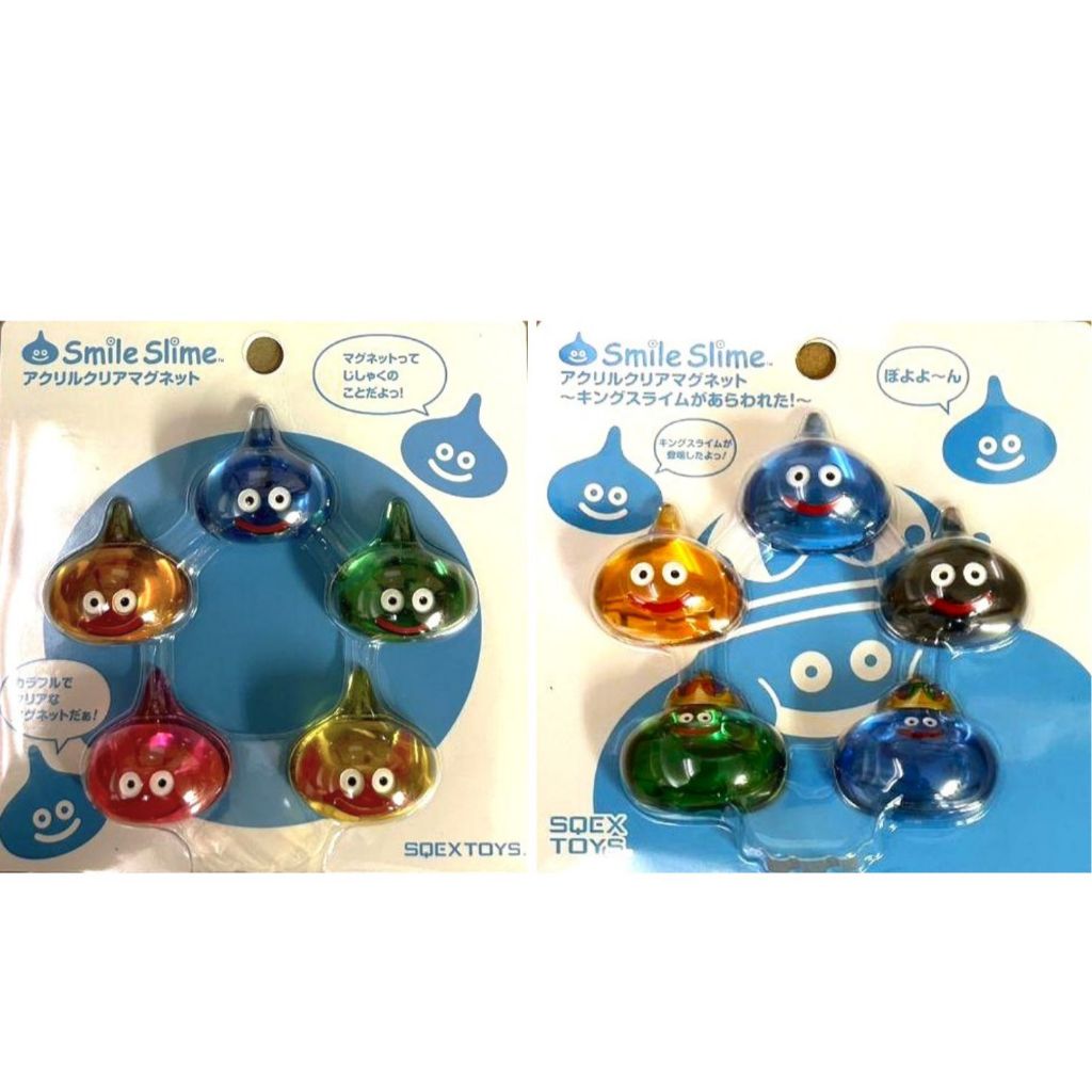 正版 勇者鬥惡龍 史萊姆 磁鐵 5入 廚房 廚具 Smile Slime SQUARE ENIX