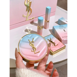 彩妝 現貨/代購✨2025情人節限定 YSL 粉氣墊 皮革氣墊粉餅 恆久完美霧光氣墊 超模光感精華水氣墊