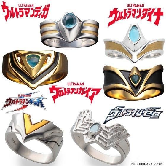 ☆日本代購☆ultraman超人力霸王系列 彩色計時器戒指 925銀 戒指 迪卡 帝納 蓋亞 亞古魯 勝利 zero預購
