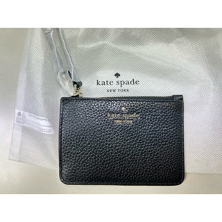 Kate Spade黑色 卡片 卡夾 零錢鑰匙包 全新未使用二手價 真皮