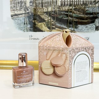 laura mercier 蘿拉蜜思 煥顏透明蜜粉rose禮盒+nuxe全效閃耀精華油10ml 超值組合